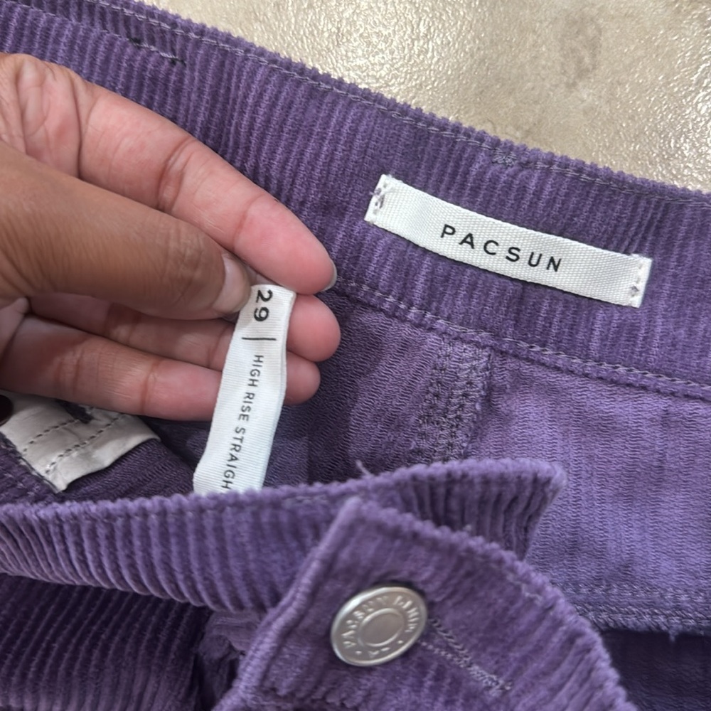 PacSun Purple Corduroy Pants - Picture 3 of 4